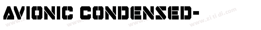 Avionic Condensed字体转换